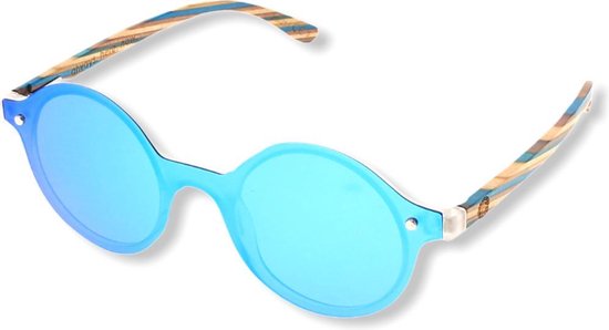 BEINGBAR Eyewear "Model 14" Sustainable Bamboo Sunglasses van BEINGBAR