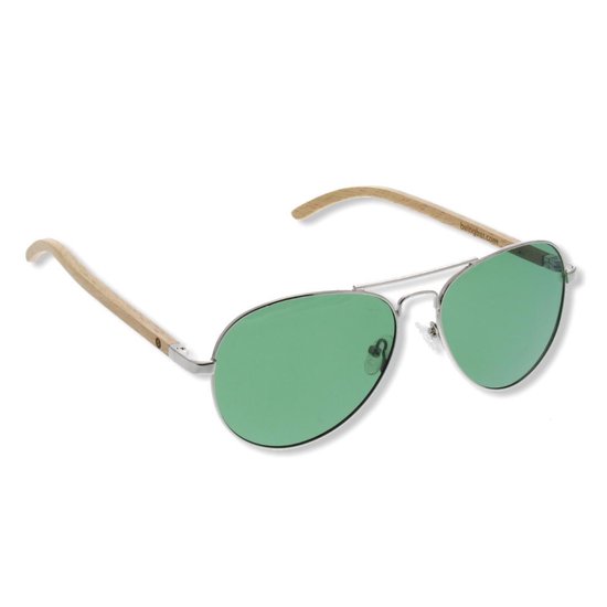 BEINGBAR Eyewear "Model 2" Sustainable Bamboo Sunglasses van BEINGBAR