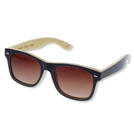 BEINGBAR Eyewear "Model 27" Sustainable Bamboo Sunglasses van BEINGBAR