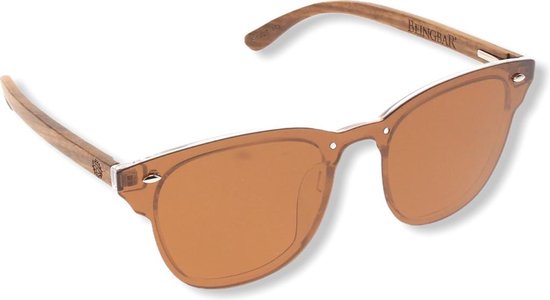 BEINGBAR Eyewear "Model 29" Sustainable Wooden Sunglasses van BEINGBAR