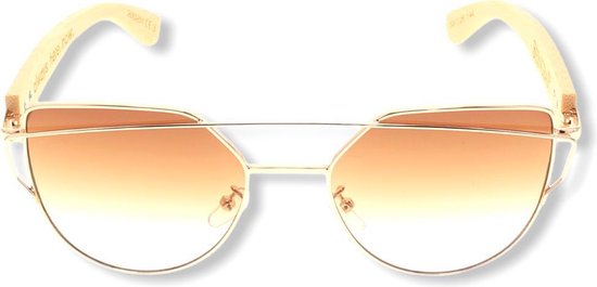 BEINGBAR Eyewear "Model 8" Sustainable Bamboo Sunglasses van BEINGBAR
