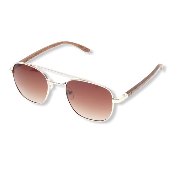BEINGBAR® Zonnebril "Model 17" Sustainable Bamboo Sunglasses van BEINGBAR