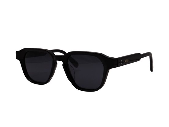 Bèlfort® Noble Gaze Zonnebril Heren Rechthoekig - Gepolariseerd UV400 - Volledig Omrand - Zwart - Normale Pasvorm - Vierkant / Ovaal Gezicht - Inclusief Luxe Opberg Case van Bèlfort