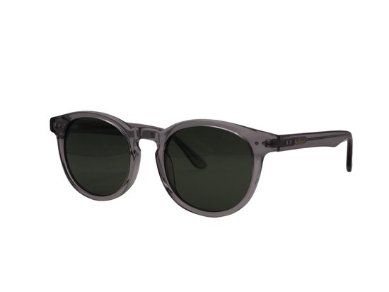 Bèlfort® Zonnebril Heren Ovaal - Gepolariseerd UV400 - Volledig Omrand Klassiek Design - Kristal / Grijs - Normale Pasvorm - Vierkant / Ovaal Gezicht - Inclusief Luxe Opberg Case van Bèlfort