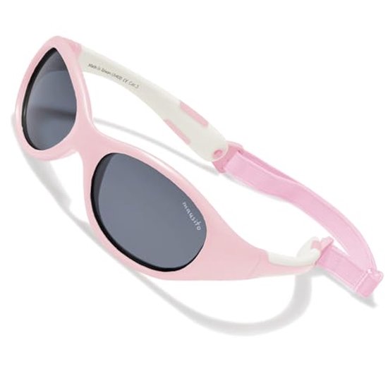 Biegsame Zonnebril voor Kinderen 2-4 Jaar - Coole UV-Beschermende Zonnebril voor Jongens en Meisjes met Band van Grech & Co.