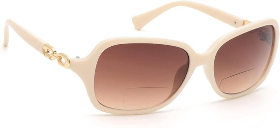 Bifocale Leesbril - Zonnebril Dames - Buiten Lezen - UV Bescherming - Vintage Stijl - Zwart