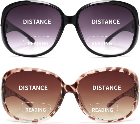 Bifocale Leeszonnebril Dames - Vintage Model met UV-Bescherming van Merkloos