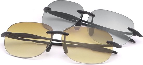 Bifocale Zonnebril met UV400 Bescherming - 2 Paar Klassieke Vintage Leesbrillen van Merkloos