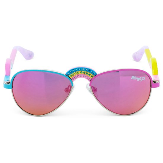 Bling2o ZONNEBRIL: IBIZA BEACH - Rising Rainbow, siliconen, 100% UV bescherming, in doorzichtige bewaardoos, 3+ van Bling2o