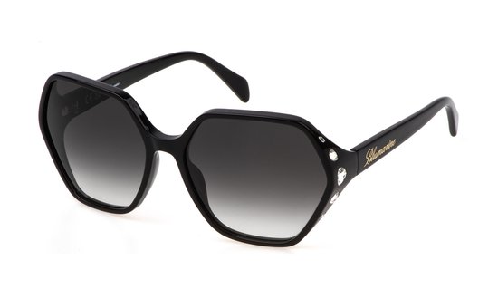 Blumarine SBM861S 0700 NERO LUCIDO 62/17/135 Vrouw Zonnebrillen van Merkloos