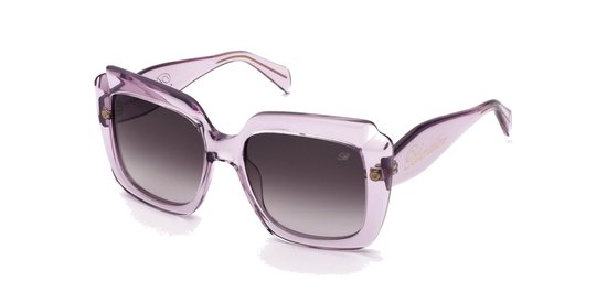 Blumarine SBM889 Rosa trasparente lucido 55/18/140 WOMAN Zonnebrillen van Merkloos