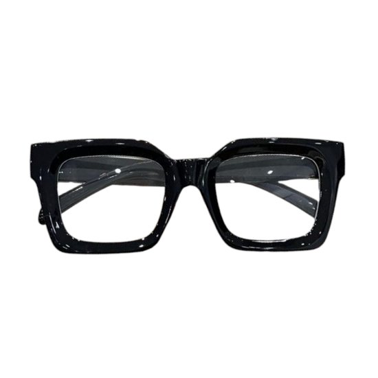 Bold Square Bril - Zwart / Black | Fashion Favorite