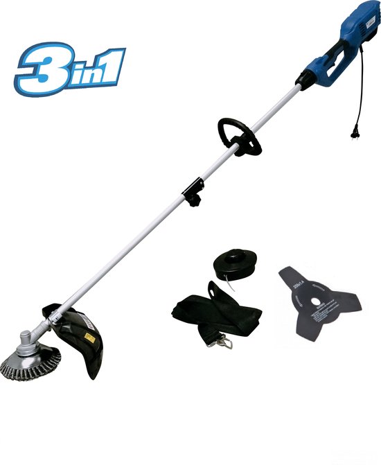 Borg Elektrische Bosmaaier 1200 Watt - 3 in 1 - inclusief onkruidborstel van Borg