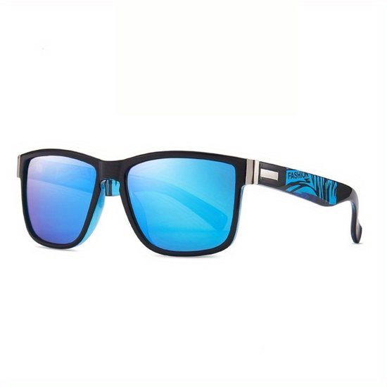 Bovista Polarizerende Zonnebril - Zonnenbrillen - Zonnenbril - Sun Glasses - Sunglasses - Techno Bril - Rave & Festival - Premium Quality - Blauwe Lens van Bovista
