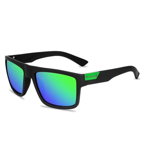 Bovista Polarizerende Zonnebril - Zonnenbrillen - Zonnenbril - Sun Glasses - Sunglasses - Techno Bril - Rave & Festival - Premium Quality - Groene Lens van Bovista