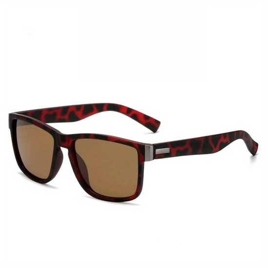 Bovista Polarizerende Zonnebril - Zonnenbrillen - Zonnenbril - Sun Glasses - Sunglasses - Techno Bril - Rave & Festival - Premium Quality - Luipaard Bruin van Bovista