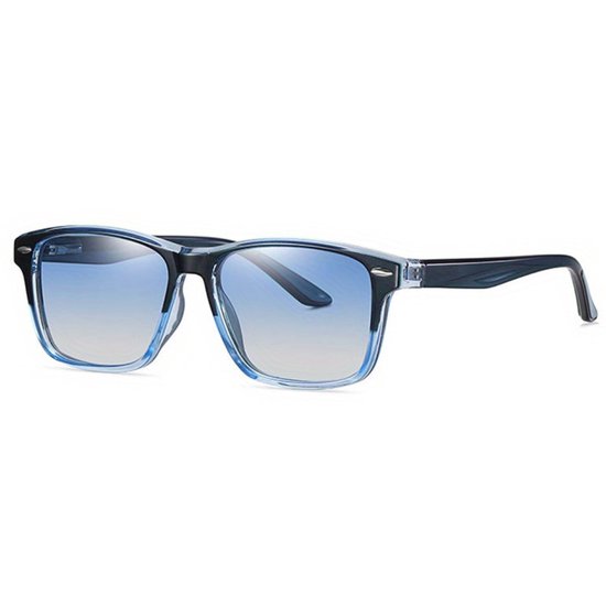 Bovista Zonnebril Voor Dames & Heren - Zonnenbrillen - Zonnenbril - Sun Glasses - Sunglasses - Techno Bril - Rave & Festival - Premium Quality - Blauw & Roze van Bovista