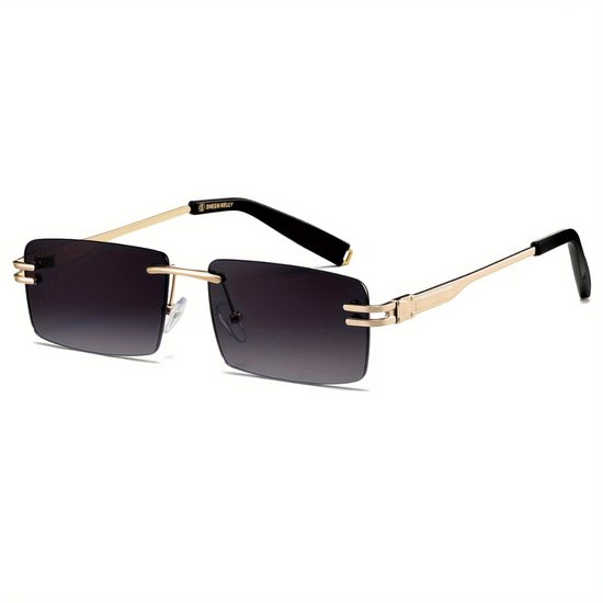 Bovista Zonnebril Voor Dames & Heren - Zonnenbrillen - Zonnenbril - Sun Glasses - Sunglasses - Techno Bril - Rave & Festival - Premium Quality - Grijs/Zwart van Bovista