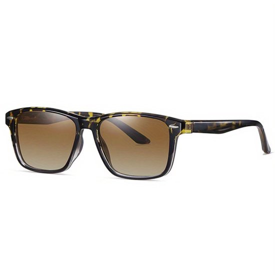 Bovista Zonnebril Voor Dames & Heren - Zonnenbrillen - Zonnenbril - Sun Glasses - Sunglasses - Techno Bril - Rave & Festival - Premium Quality - Panter/Bruin van Bovista