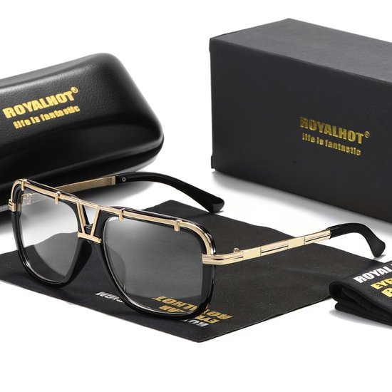 Bovista Zonnebril Voor Dames & Heren - Zonnenbrillen - Zonnenbril - Sun Glasses - Sunglasses - Techno Bril - Rave & Festival - Premium Quality - Zwart van Bovista