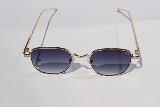 BRANDNEW zonnebril - Gold Blue - unisex - festival pilotenbril vintage