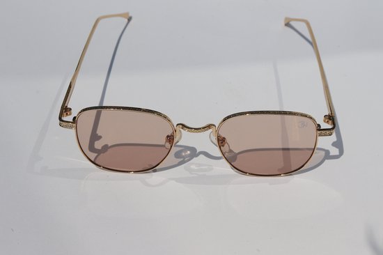 BRANDNEW zonnebril - Gold Rosé - unisex - festival pilotenbril vintage van BRA