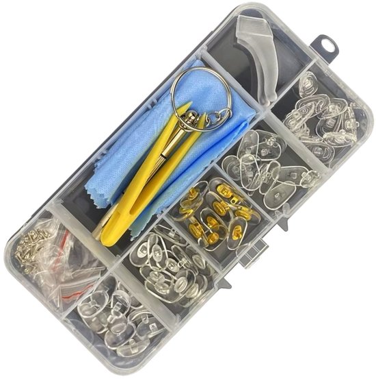 Brillen Neuspads - Vervanging - Reparatie - Gereedschapset - Schroevendraaier - Pincet - Oorhaken