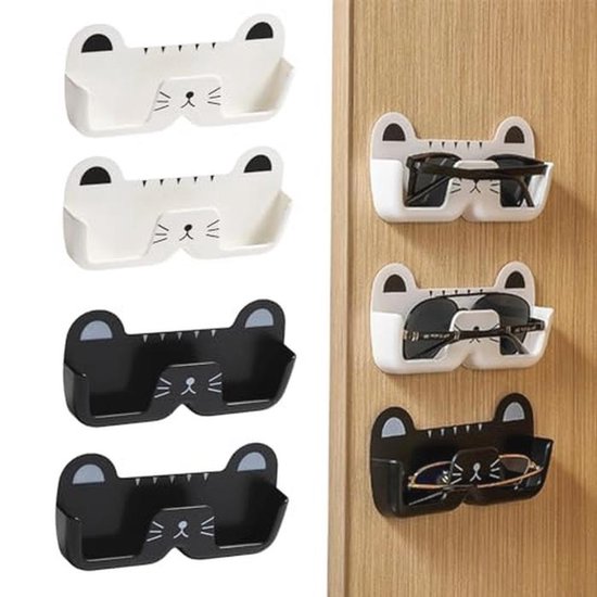 Brillenhouder voor Wandmontage - 4 Stuks Zonnebril Organizers van Merkloos