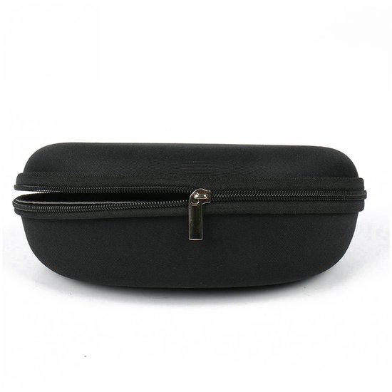 Brillenkoker met rits - Zwart van Merkloos