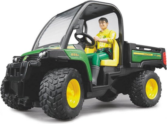 BRUDER John Deere Gator XUV 855D with driver van BRUDER