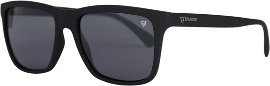 Brunotti - Bidart - Zonnebril Zwart - Unisex - UV400 Zonnebril - Gepolariseerde Zonnebril - ONE SIZE van Merkloos