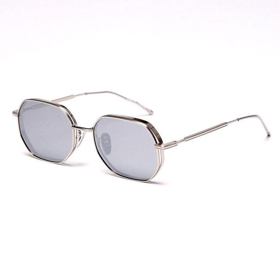 BUGOLINI® Alva - DESIGNER ZONNEBRIL VOOR MANNEN - GEPOLARISEERD - UV400 - Zilver van BUGOLINI