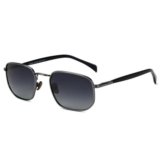 BUGOLINI Demetrius - Gepolariseerde Zonnebril voor Mannen - Met UV400-bescherming - 1.1 TAC-lenzen - Donker Grijs van Merkloos