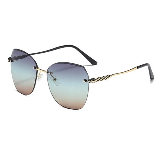 Bugolini® OLIVIA - Designer Zonnebril Voor Dames - Gepolariseerd - UV400 - Ogen Zichtbaar - Blauw/Bruin/Groen van BUGOLINI