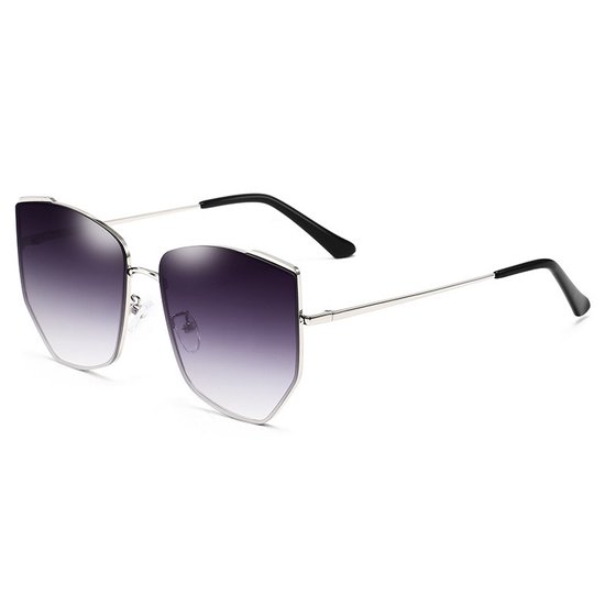 BUGOLINI® Precilla - Designer Zonnebril Voor Dames– UV400 - Silvery / Gradual Purple Pink van BUGOLINI