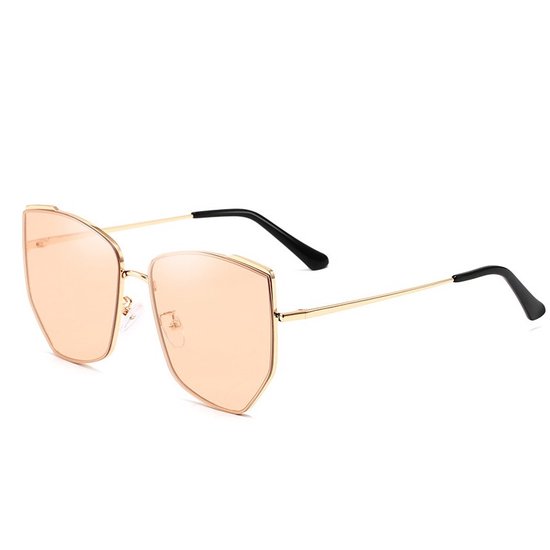 BUGOLINI® Rosalinn - Designer Zonnebril Voor Dames - UV400 - Pink Gold van BUGOLINI