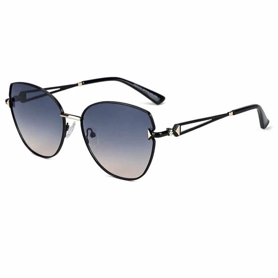 BUGOLINI Talia - Gepolariseerde Zonnebril voor Vrouwen – Met UV400-bescherming – Anti Slip Pootjes – Luxe Bril – Blauw / Goud van BUGOLINI