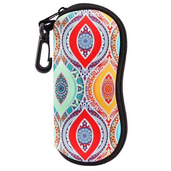 Byshayne- Zonnebrilcase Lichtgewicht - Brillenhoes - Brillenetui Dames/Heren - Neopreen - Riemclip - Bescherming voor Eyewear