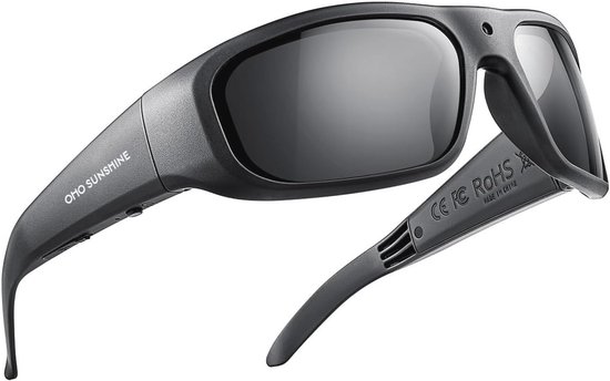 Camerabril 128G met H.265 1080P Resolutie en UV400 Zonnebril voor Outdoor Activiteiten