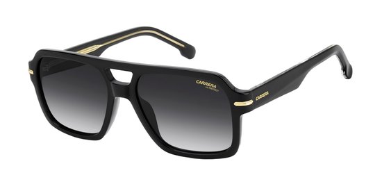 Carrera CARRERA 377/S BLACK/DARK GREY SHADED 56/17/145 Herrenbrillen Zonnebrillen
