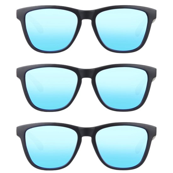 Cartel Wear 3-pack Zonnebril heren - zonnebril dames - Unisex - Gepolariseerd - UV400 van Cartel Wear