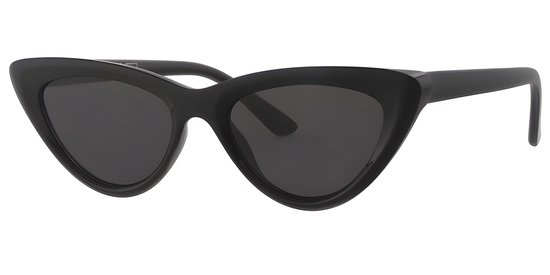 Cat Eye Zonnebril Dames – Retro Zwart – UV400 Bescherming – Fashion Zonnebril voor Zomer & Festivals van Merkloos