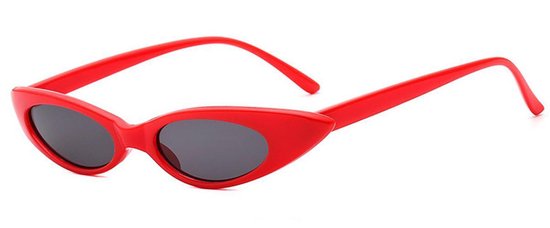 Cat Eye Zonnebril Minimalistisch Rood van Cat