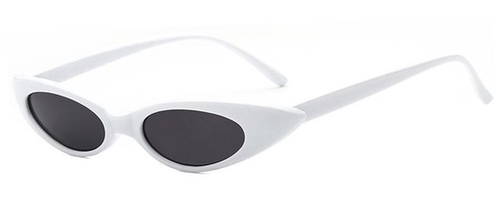 Cat Eye Zonnebril Minimalistisch Wit van Cat
