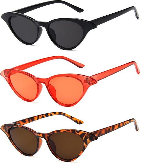 Cat Eye Zonnebrillen Butterfly - 3 stuks van Cat