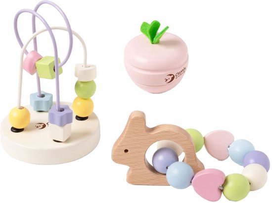 Classic World Houten Baby Speelset Mara, 3dlg.. van Classic