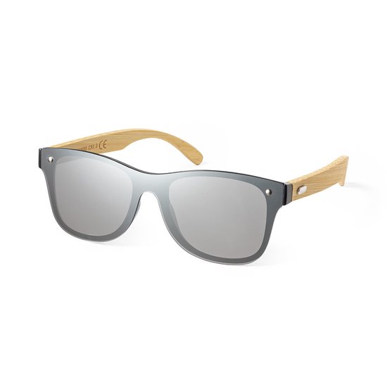Classic zonnebril - Festival bril - Rave bril - Glasses - Duurzaam - UV400 - Bamboe - Zwart van CLA