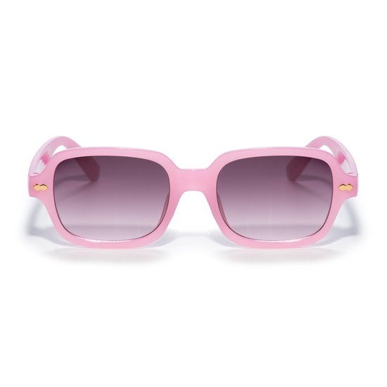 Classic zonnebril - Zonnebrillen - Festival bril - Rave bril - Glasses - Roze - Zwarte glazen van Classic