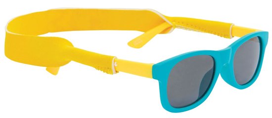 Cool Eyewear Rincon Baby Scuba Kinderzonnebril 0-2 Jaar - UV400 Cat. 3 Bescherming - Schattig en Beschermd - Geel/Blauw - Inclusief Brillenkoord van Cool Eyewear