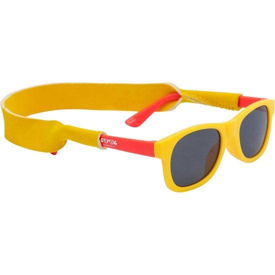 Cool Eyewear Rincon Baby Spectra Kinderzonnebril 0-2 Jaar - UV400 Cat. 3 Bescherming - Schattig en Beschermd - Geel/Rood - Inclusief Brillenkoord van Cool Eyewear